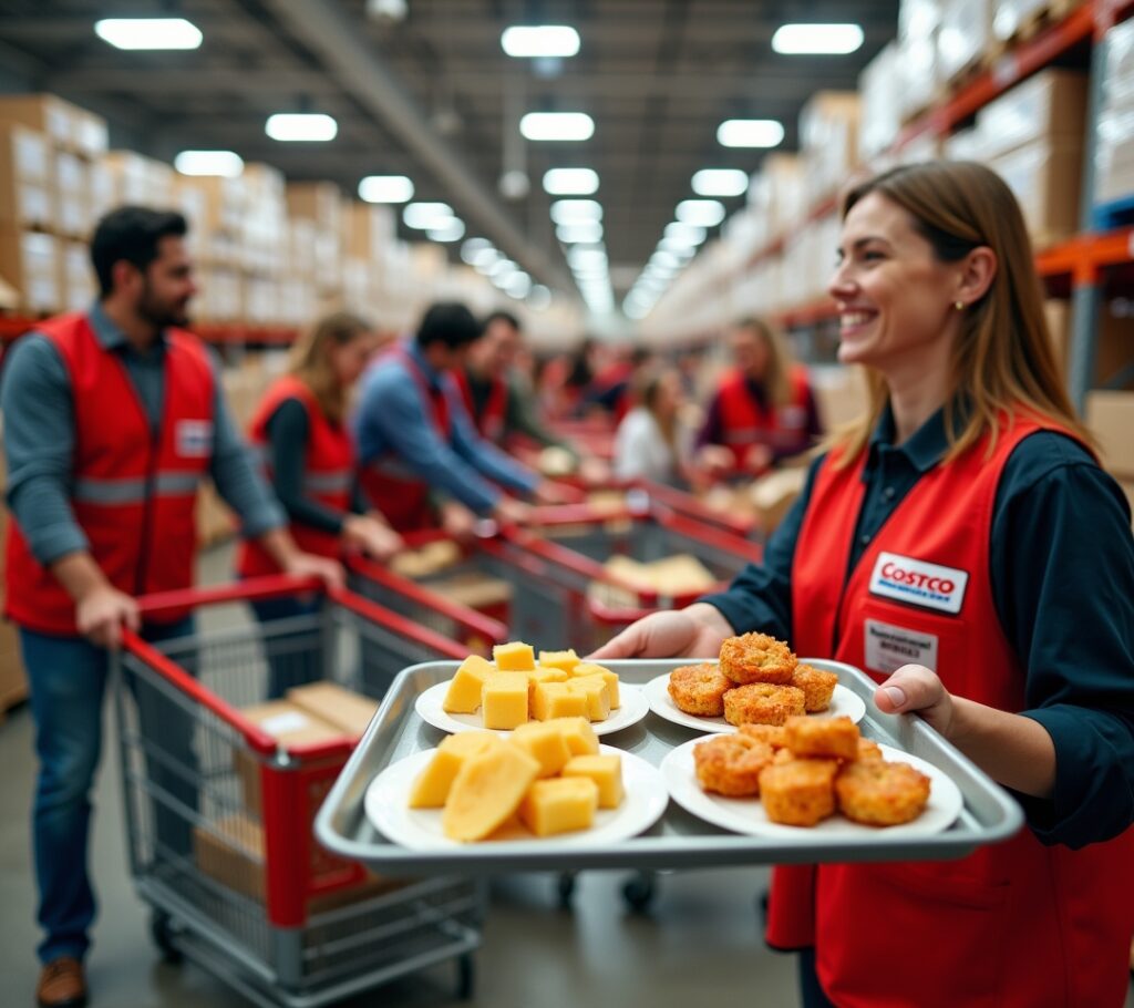 Costco sample stations
