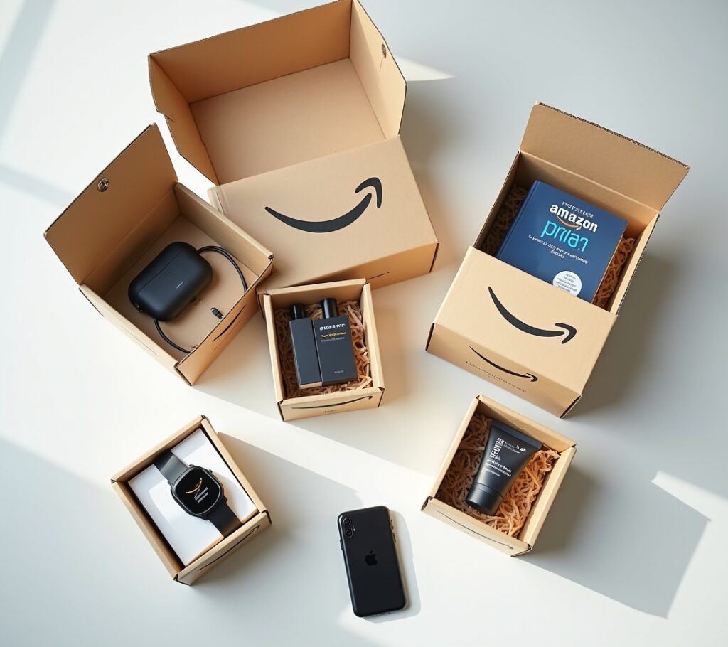 Amazon packages with "FREE" label