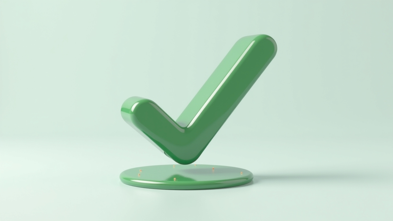 Green checkmark for human content
