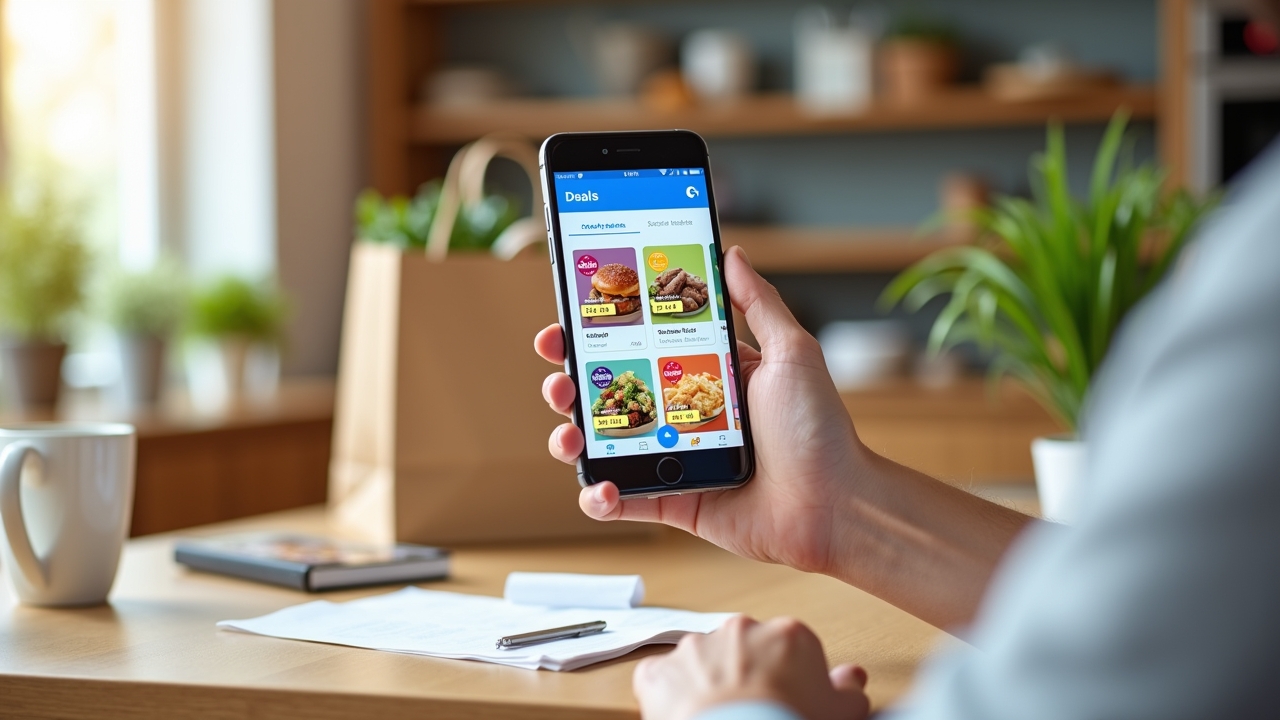 Walmart app showing deals