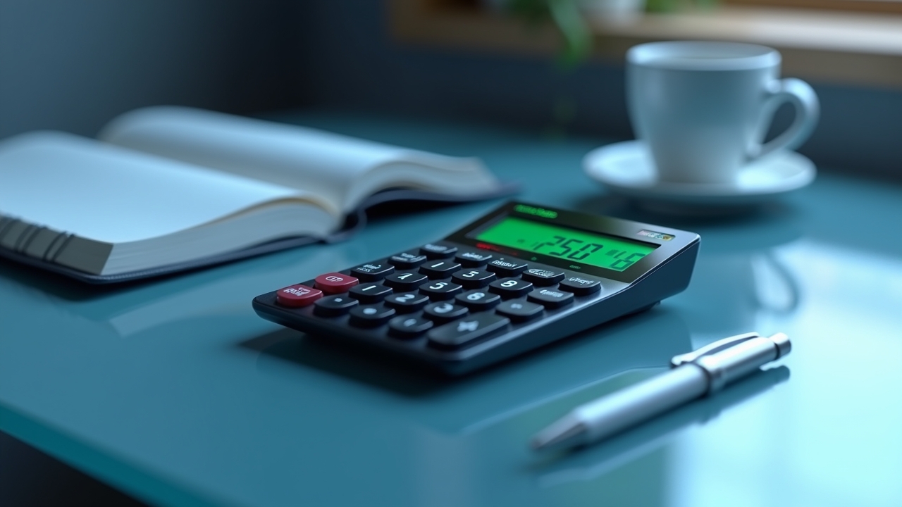Calculator showing points value